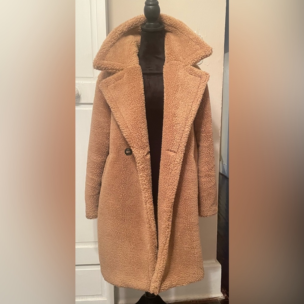 Vero Moda Women's Brown Teddy Jacket
